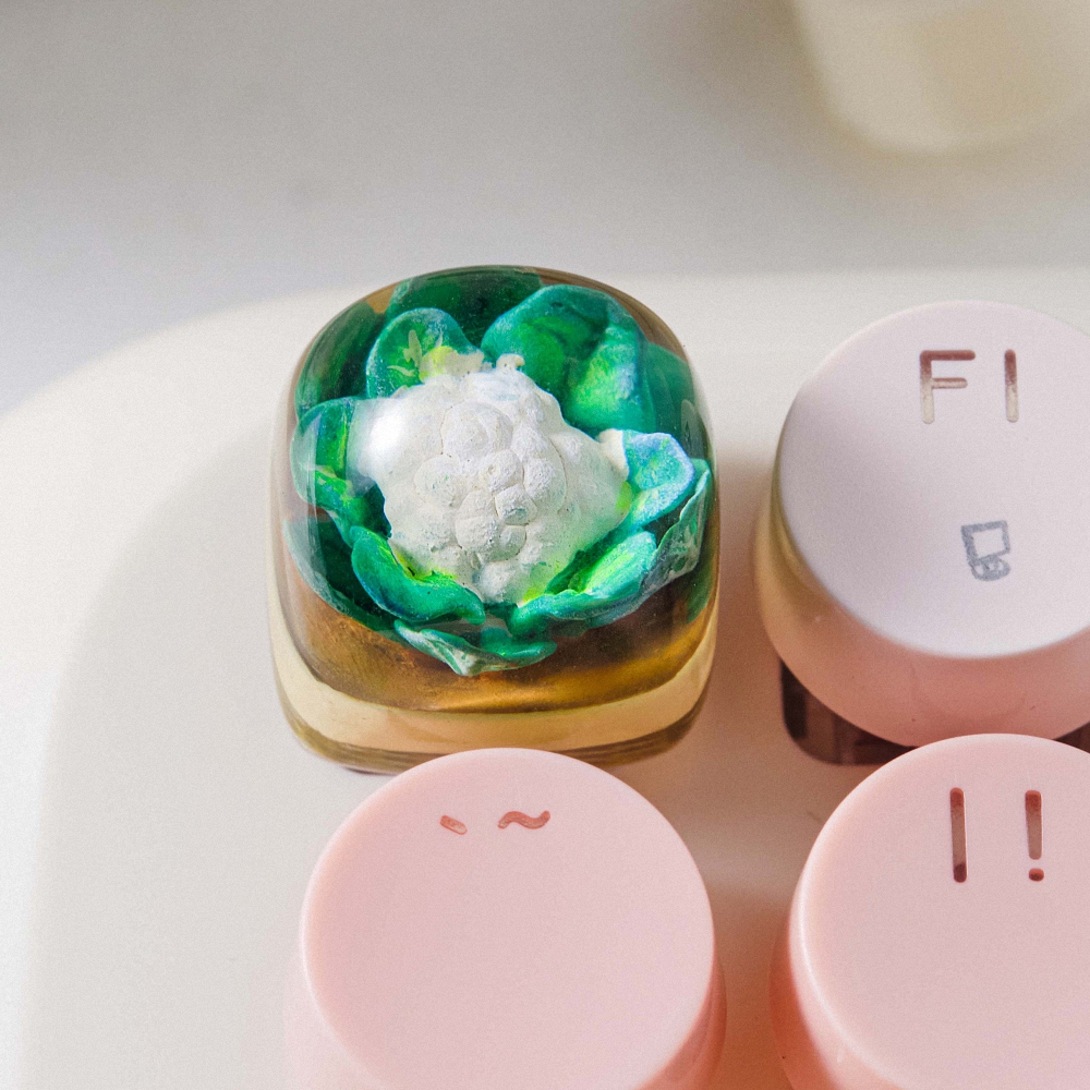 Cauliflower Artisan Keycap Breakwooden