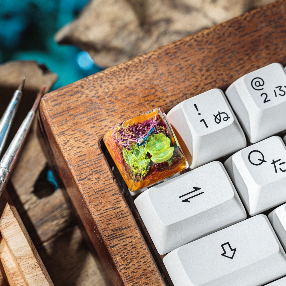 Coral Artisan Keycap Breakwooden