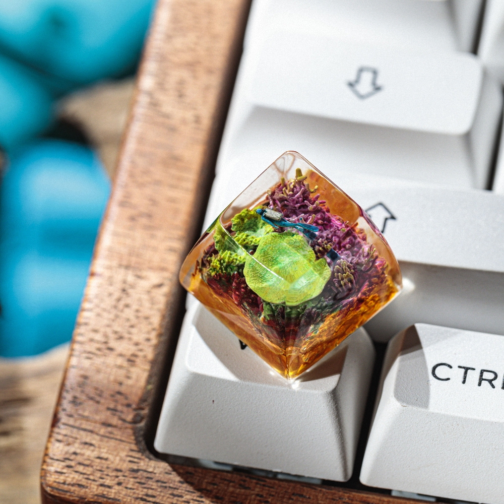 Coral Artisan Keycap Breakwooden