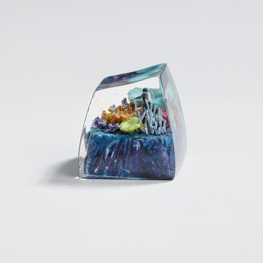 Coral Artisan Keycap Breakwooden 2