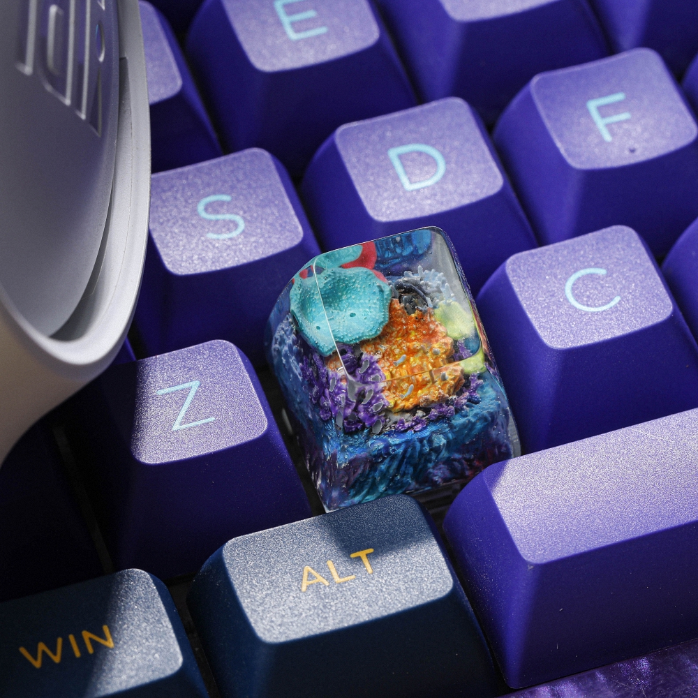 Coral Artisan Keycap Breakwooden 4