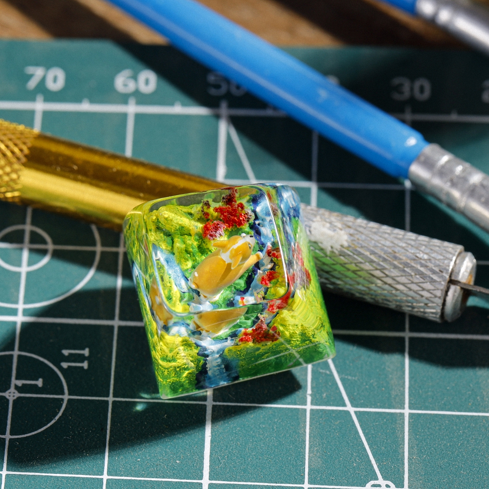 Corgi Artisan Keycap Breakwooden