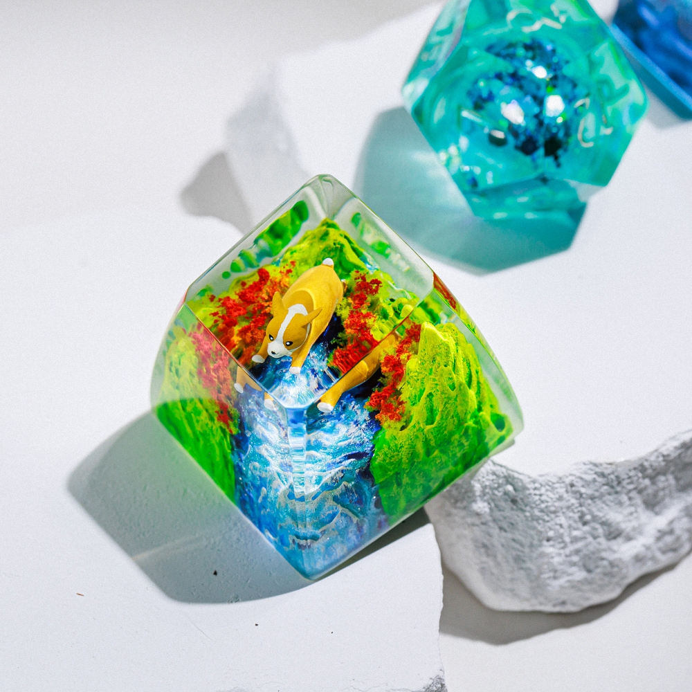 Corgi Artisan Keycap Breakwooden 2