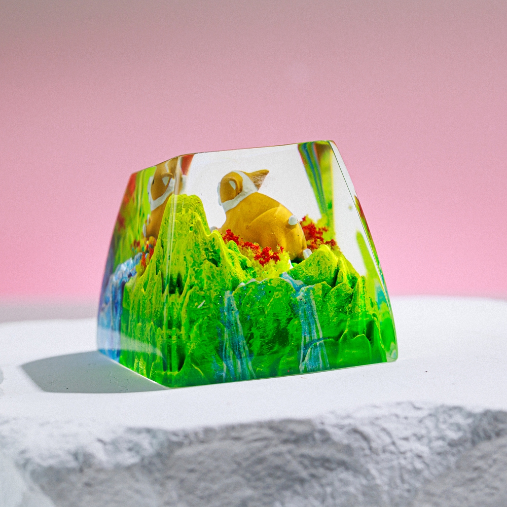 Corgi Artisan Keycap Breakwooden 2