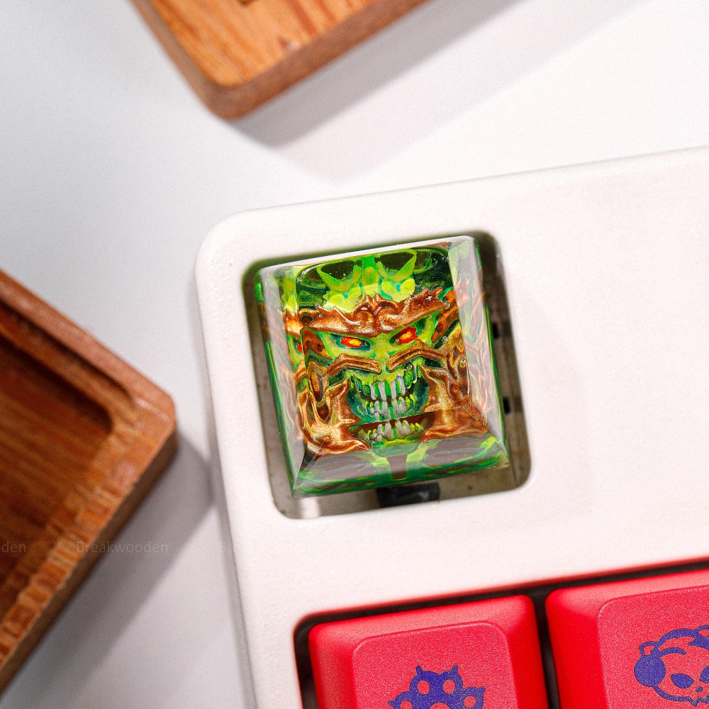 Demon Artisan Keycap Breakwooden
