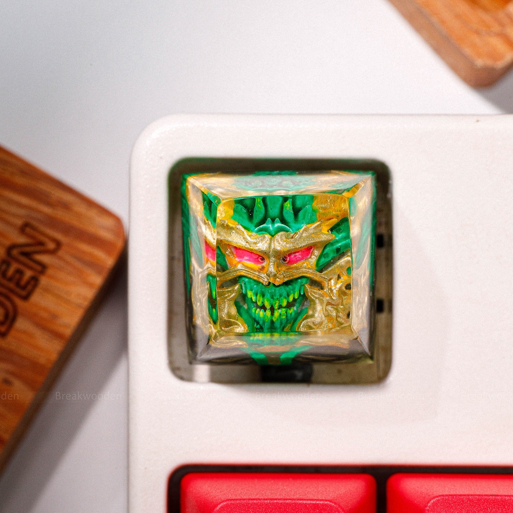 Demon Artisan Keycap Breakwooden