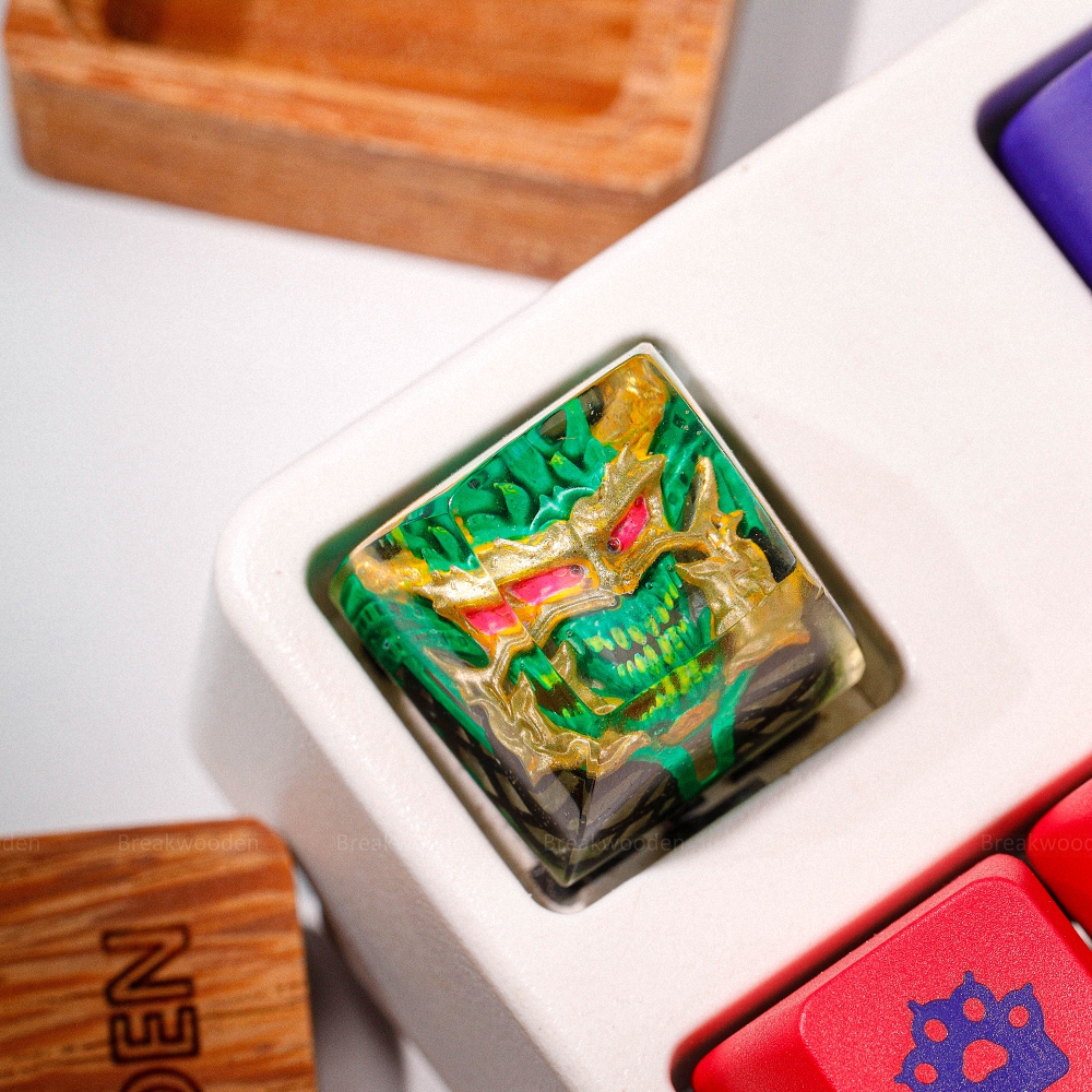 Demon Artisan Keycap Breakwooden