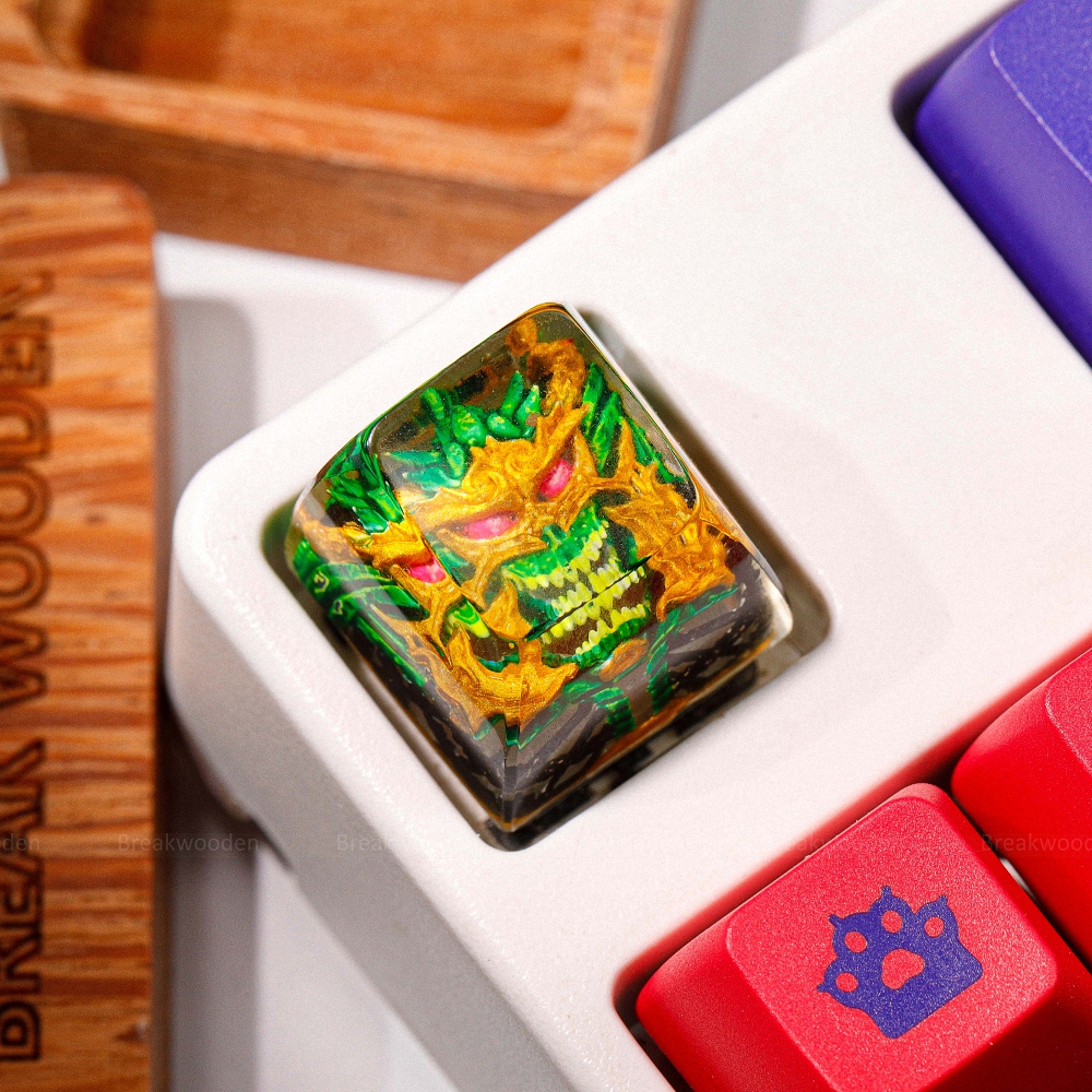Demon Artisan Keycap Breakwooden