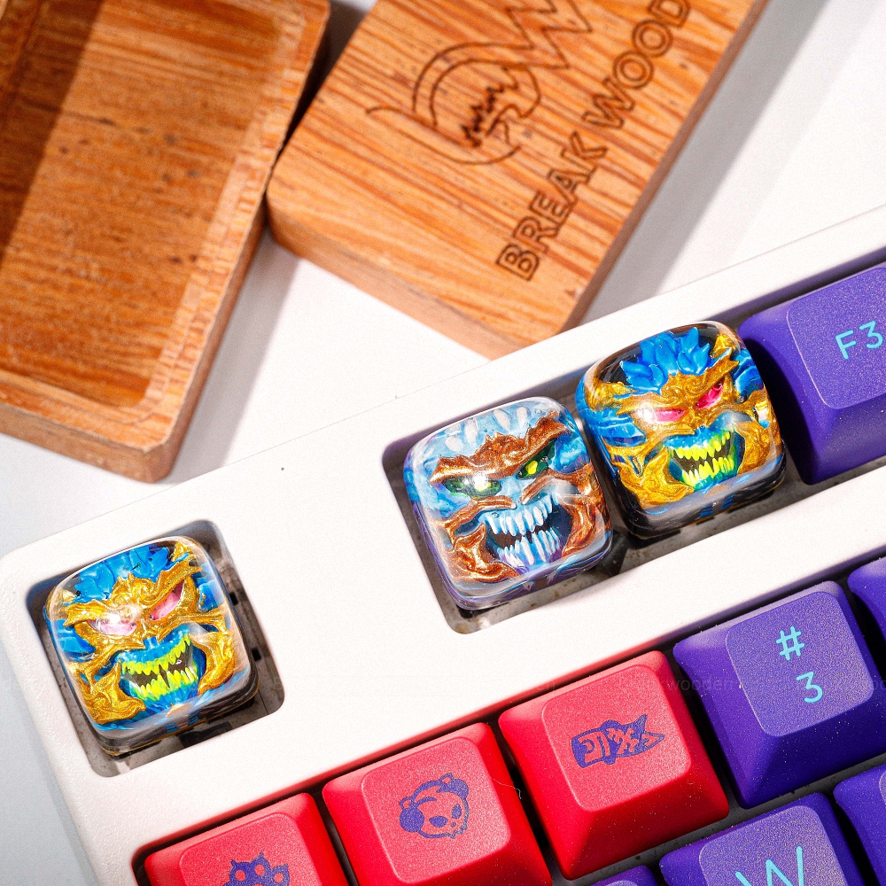 Demon Artisan Keycap Breakwooden