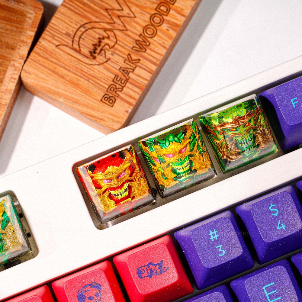 Demon Artisan Keycap Breakwooden