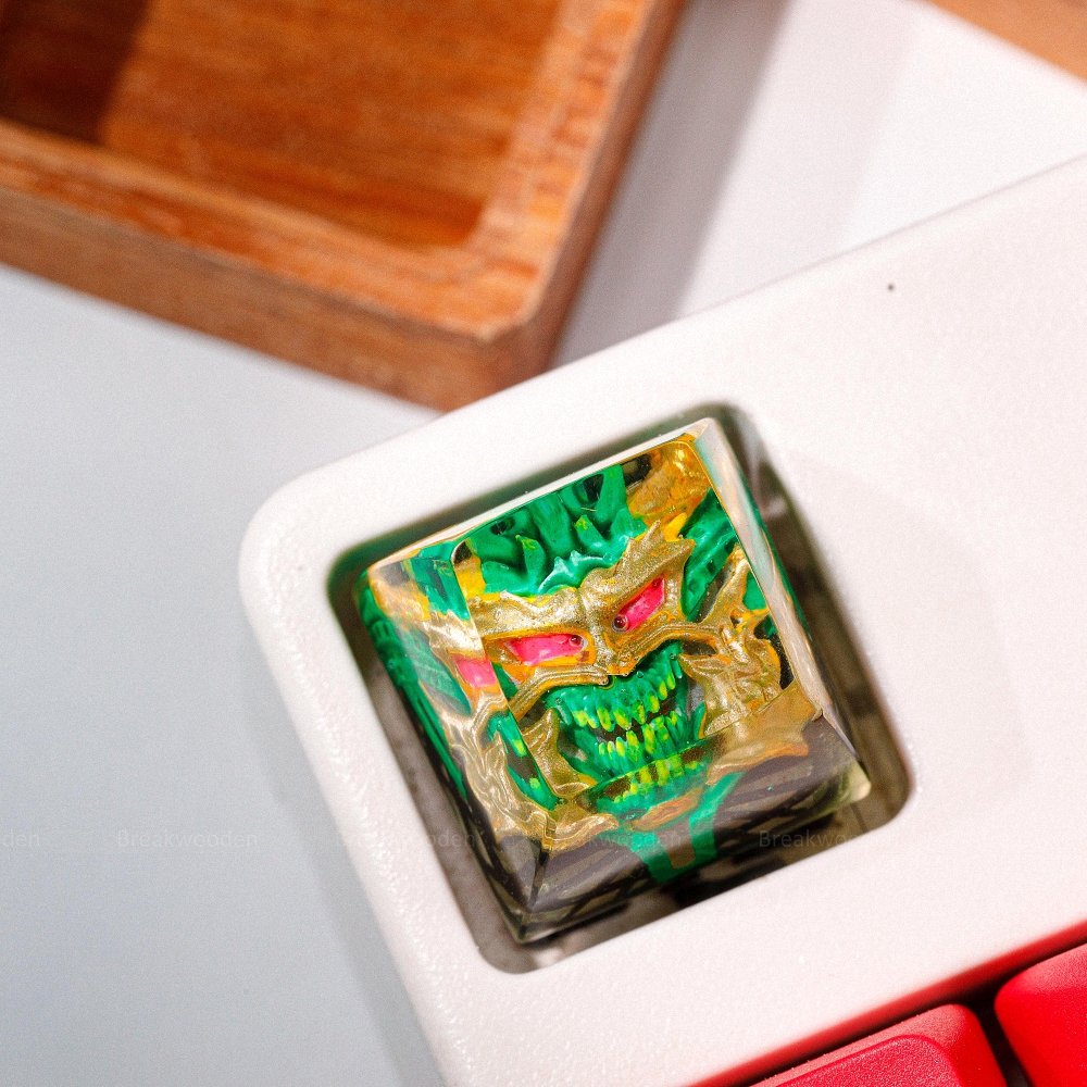 Demon Artisan Keycap Breakwooden