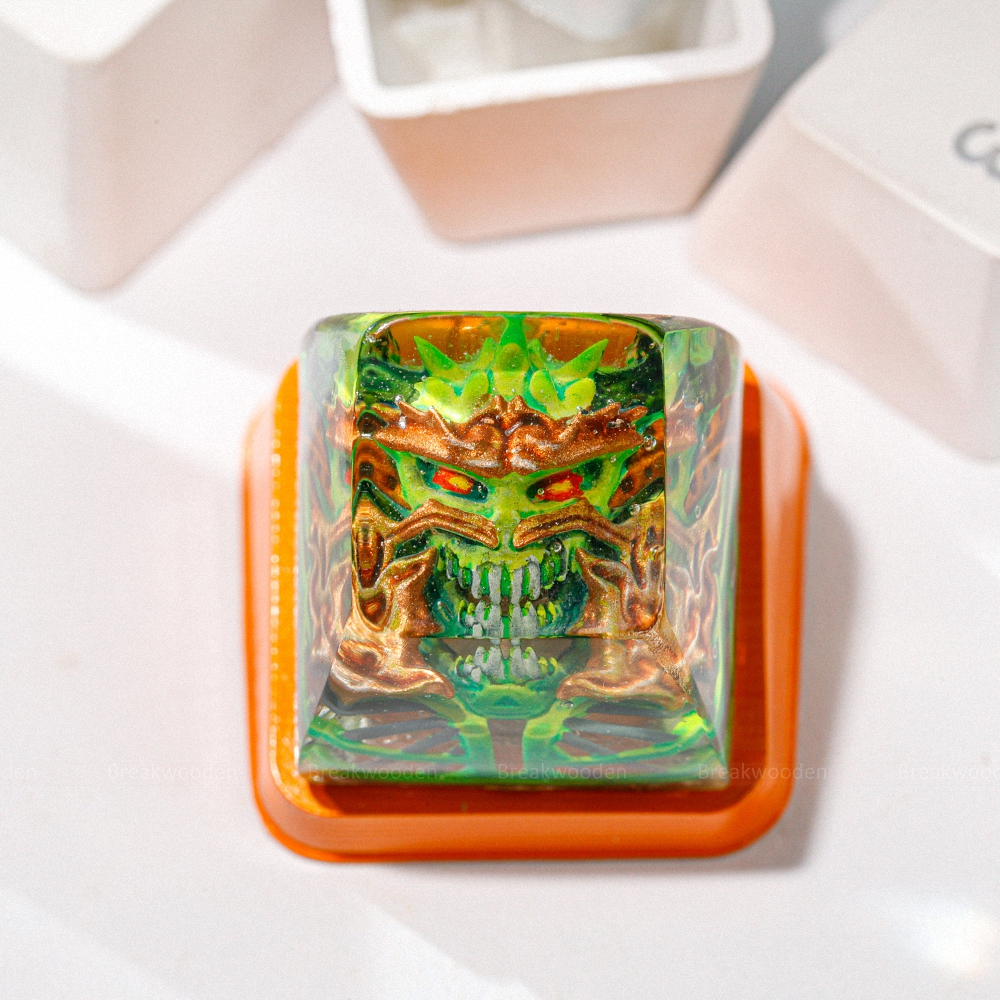 Demon Artisan Keycap Breakwooden