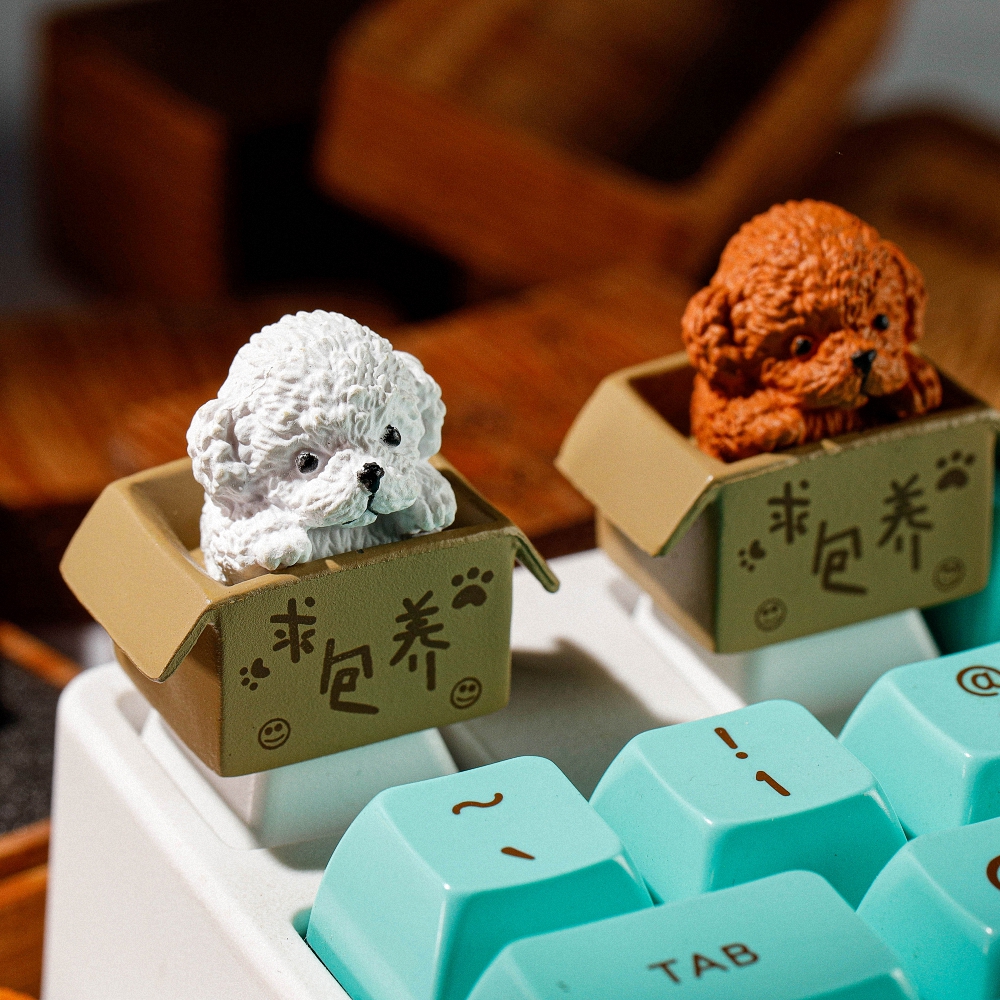 Dog Artisan Keycap Breakwooden