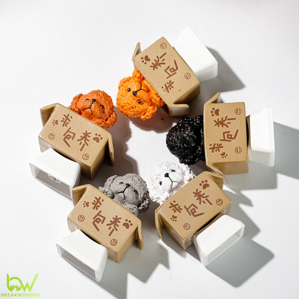 Dog Artisan Keycap Breakwooden