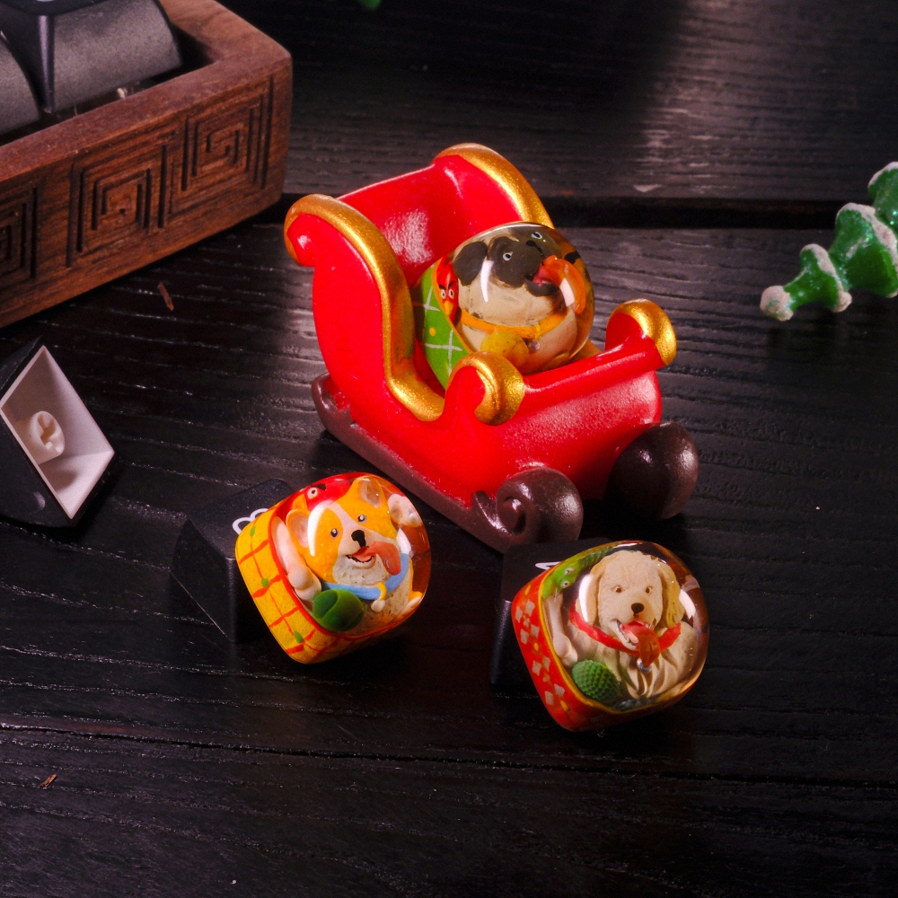 Dog Artisan Keycap Breakwooden 2