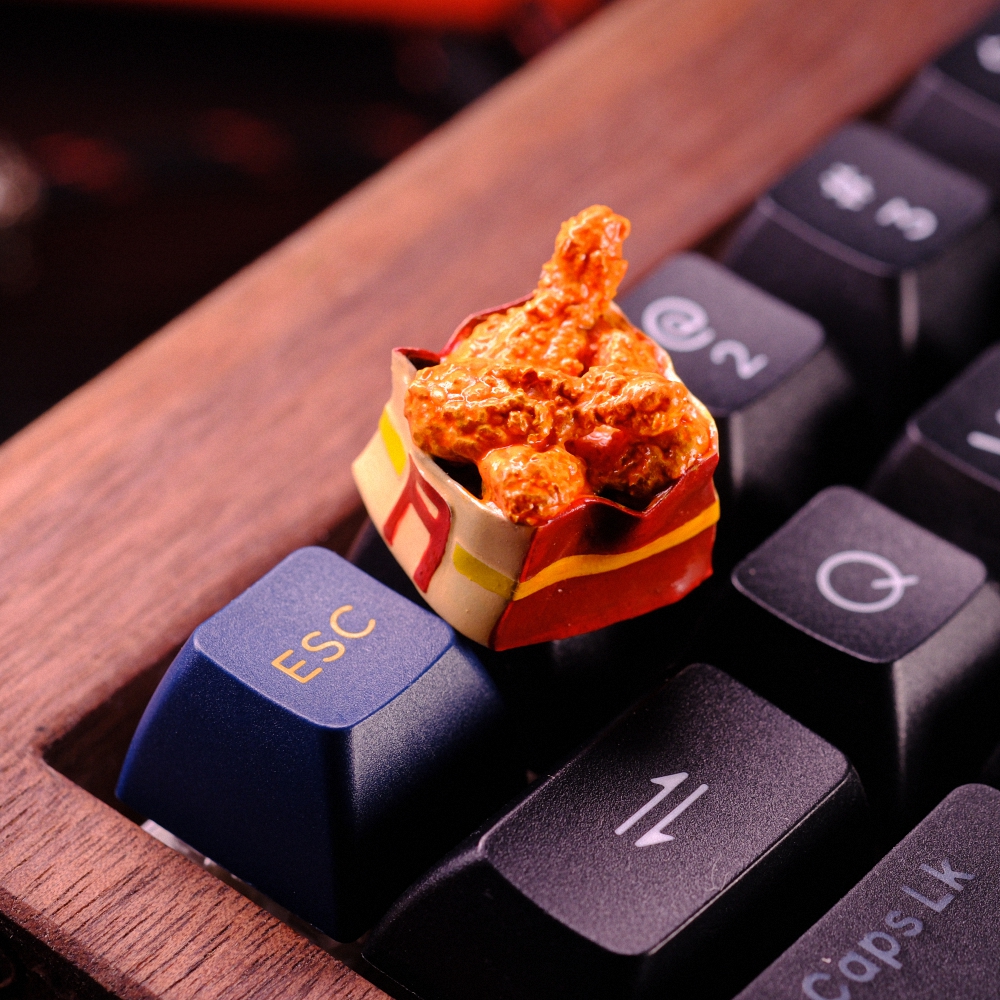 Food - Fried Chicken Artisan Keycap Breakwooden