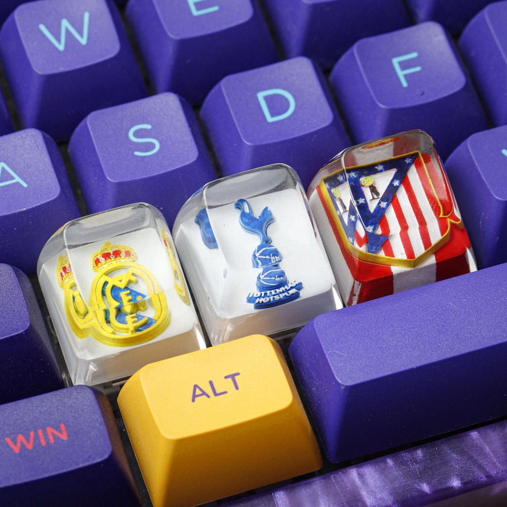 Football Club Artisan Keycap Breakwooden