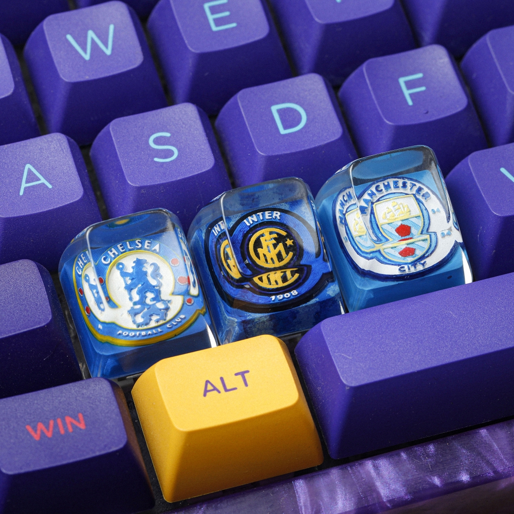 Football Club Artisan Keycap Breakwooden