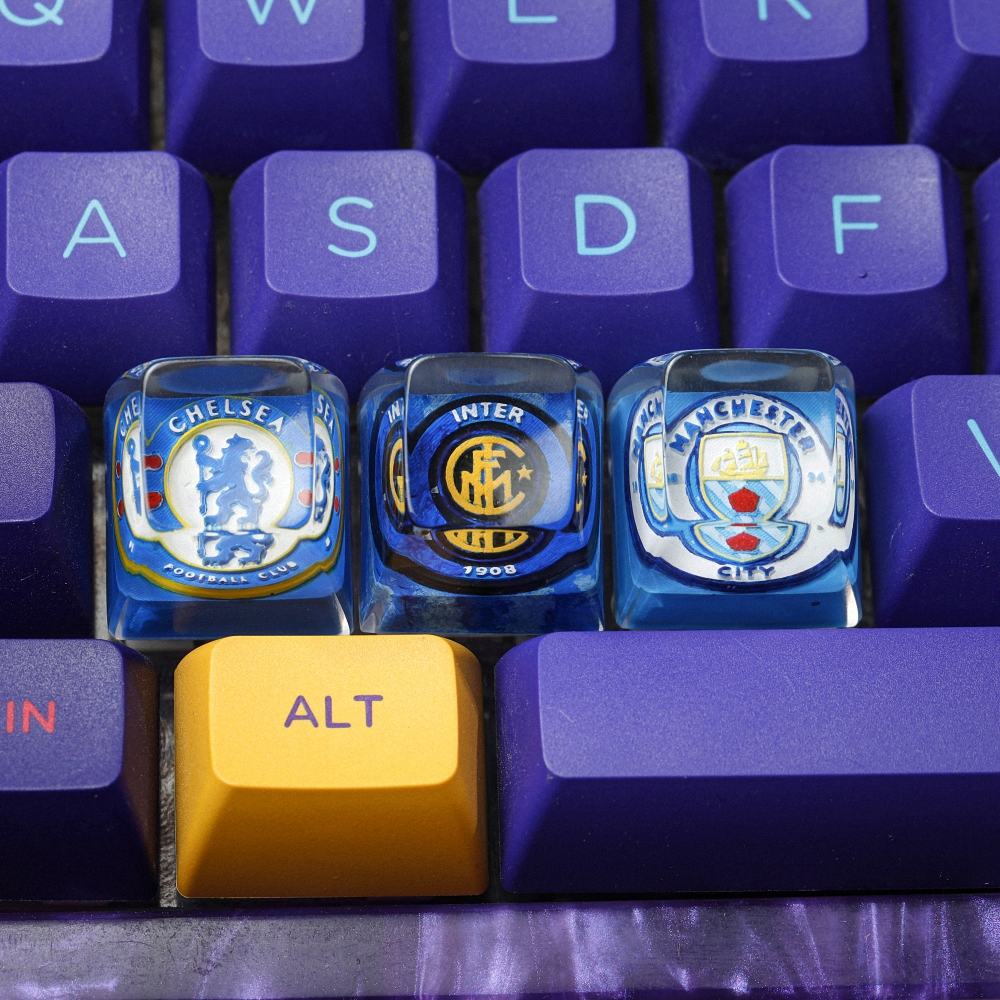 Football Club Artisan Keycap Breakwooden