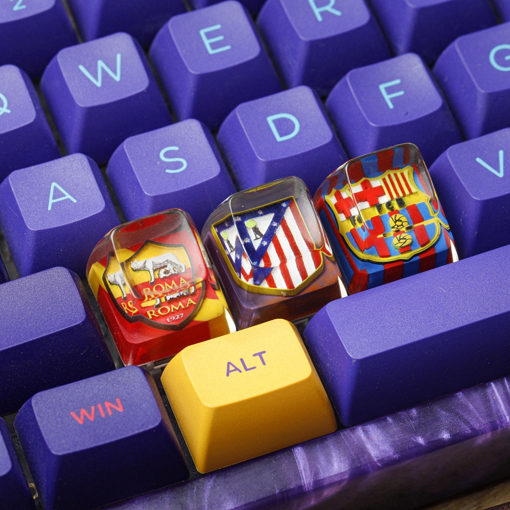 Football Club Artisan Keycap Breakwooden
