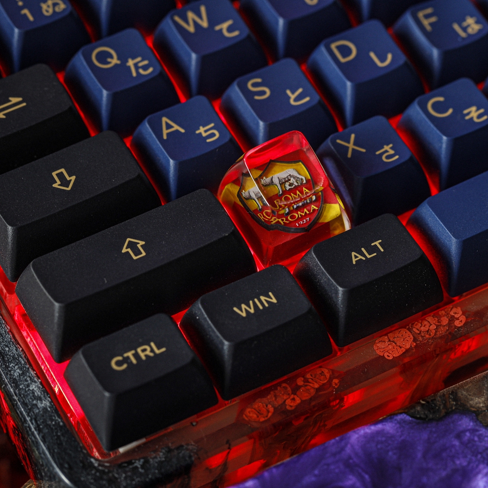 Football Club - AS Roma Artisan Keycap Breakwooden