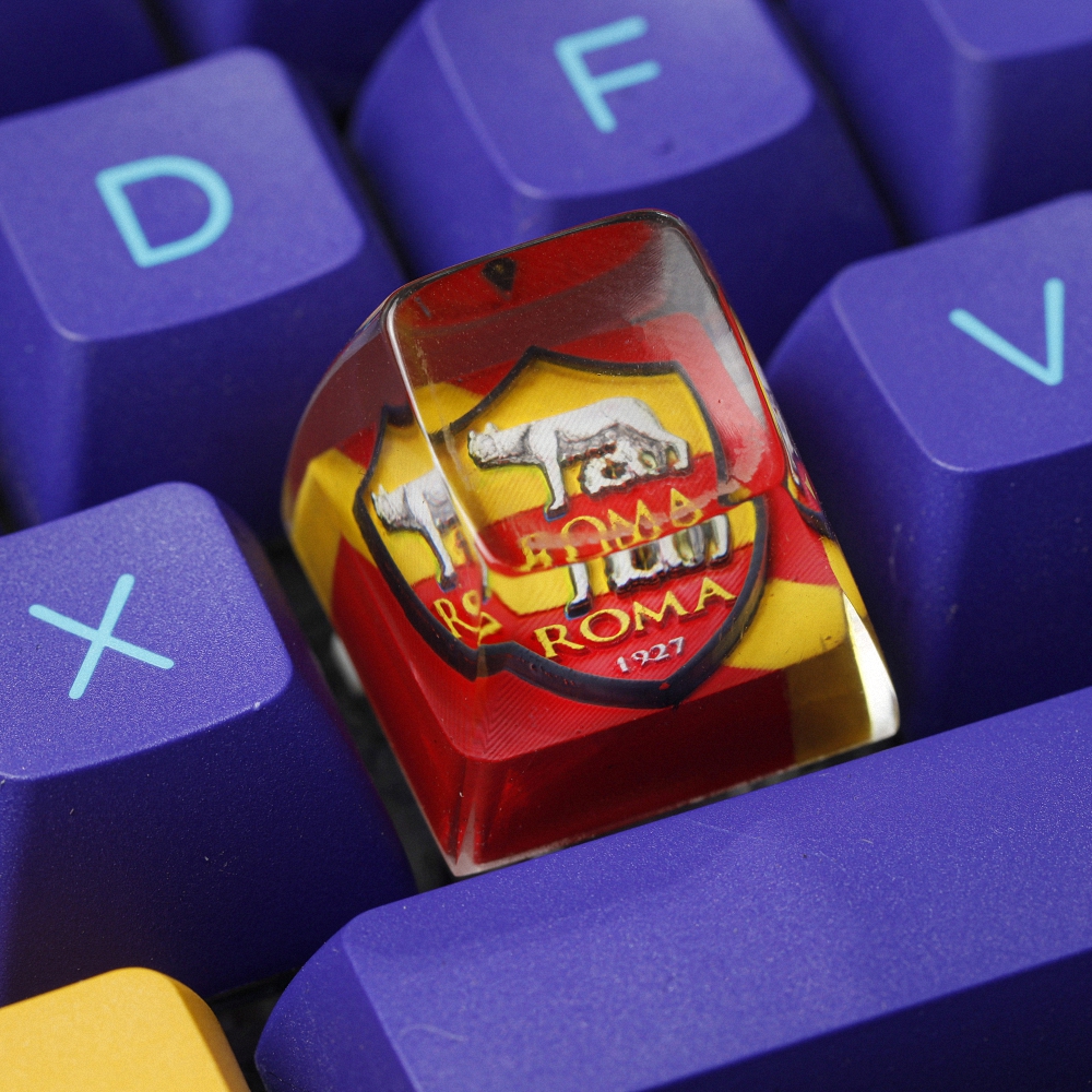 Football Club - AS Roma Artisan Keycap Breakwooden