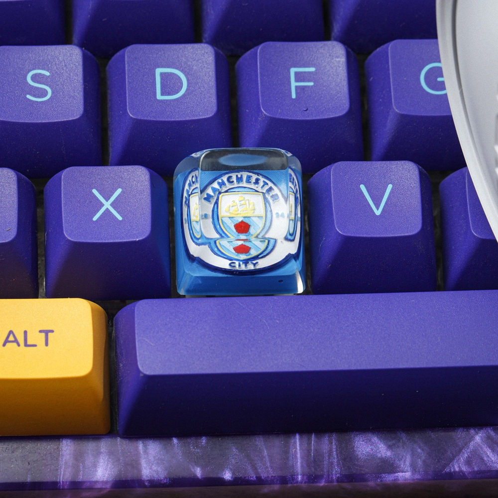 Football Club - Manchester City Artisan Keycap Breakwooden