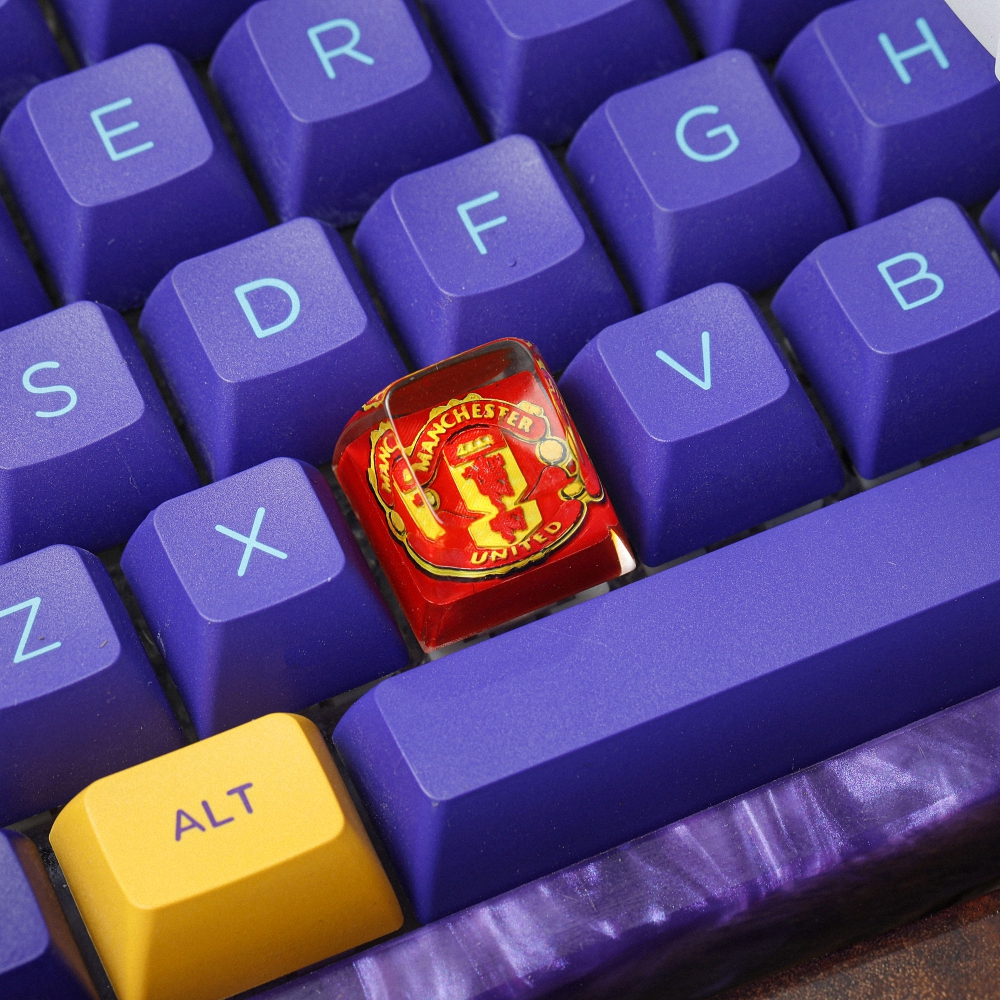Football Club - Manchester United Artisan Keycap Breakwooden
