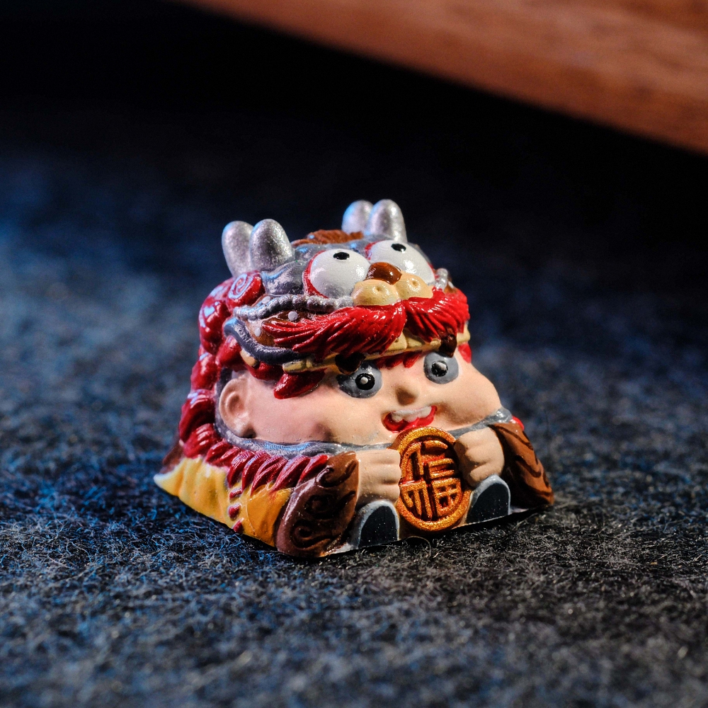 Fortune Cat Artisan Keycap Breakwooden
