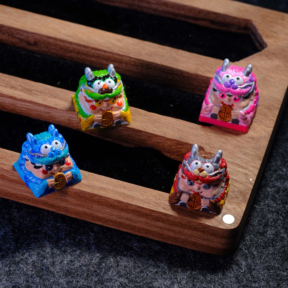 Fortune Cat Artisan Keycap Breakwooden