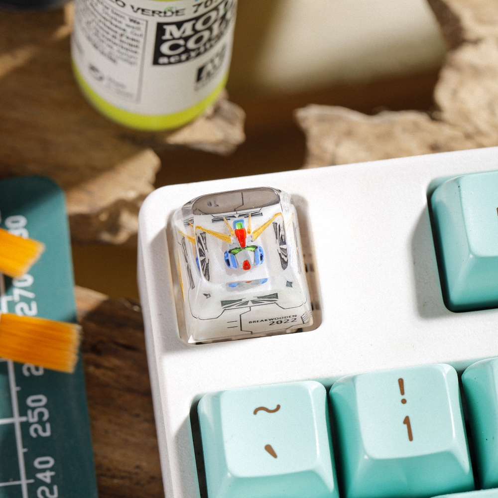 Gundam - Resin Artisan Keycap Breakwooden