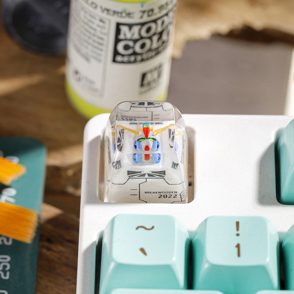 Gundam - Resin Artisan Keycap Breakwooden