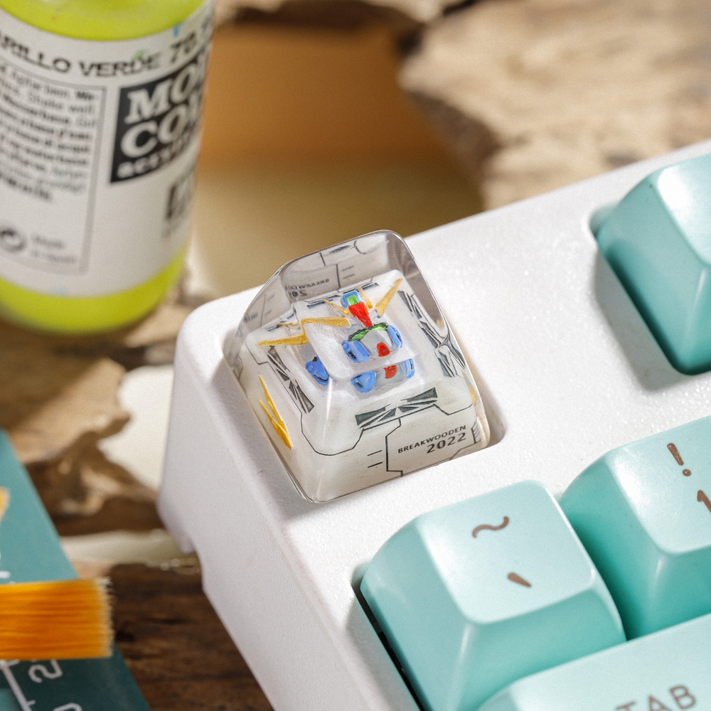 Gundam - Resin Artisan Keycap Breakwooden