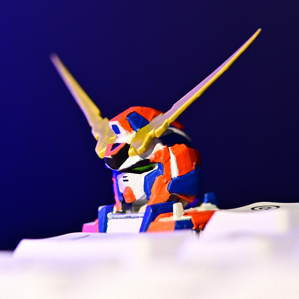 Gundam - Unicorn Artisan Keycap Breakwooden