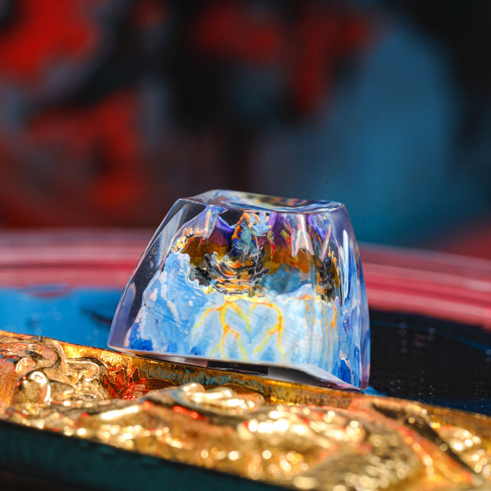 Hauter Dragon Artisan Keycap Breakwooden