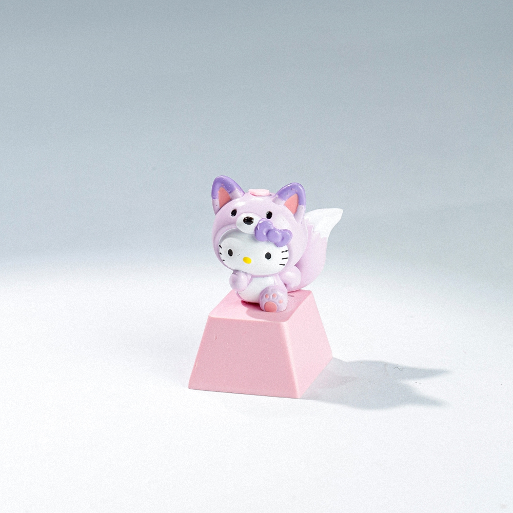 Hello Kitty Artisan Keycap Breakwooden