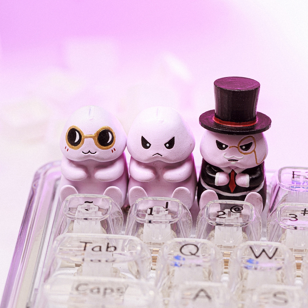 Kute Artisan Keycap Breakwooden