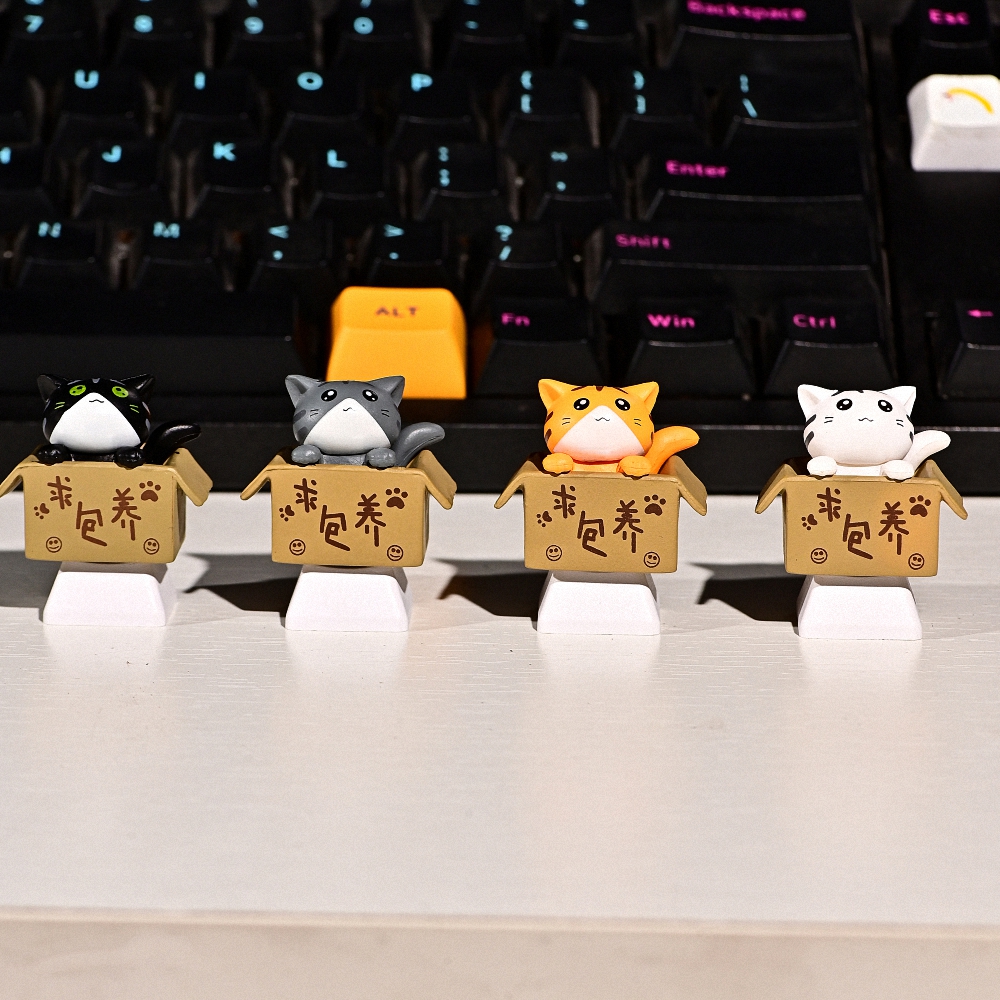 Kute Cat Artisan Keycap Breakwooden