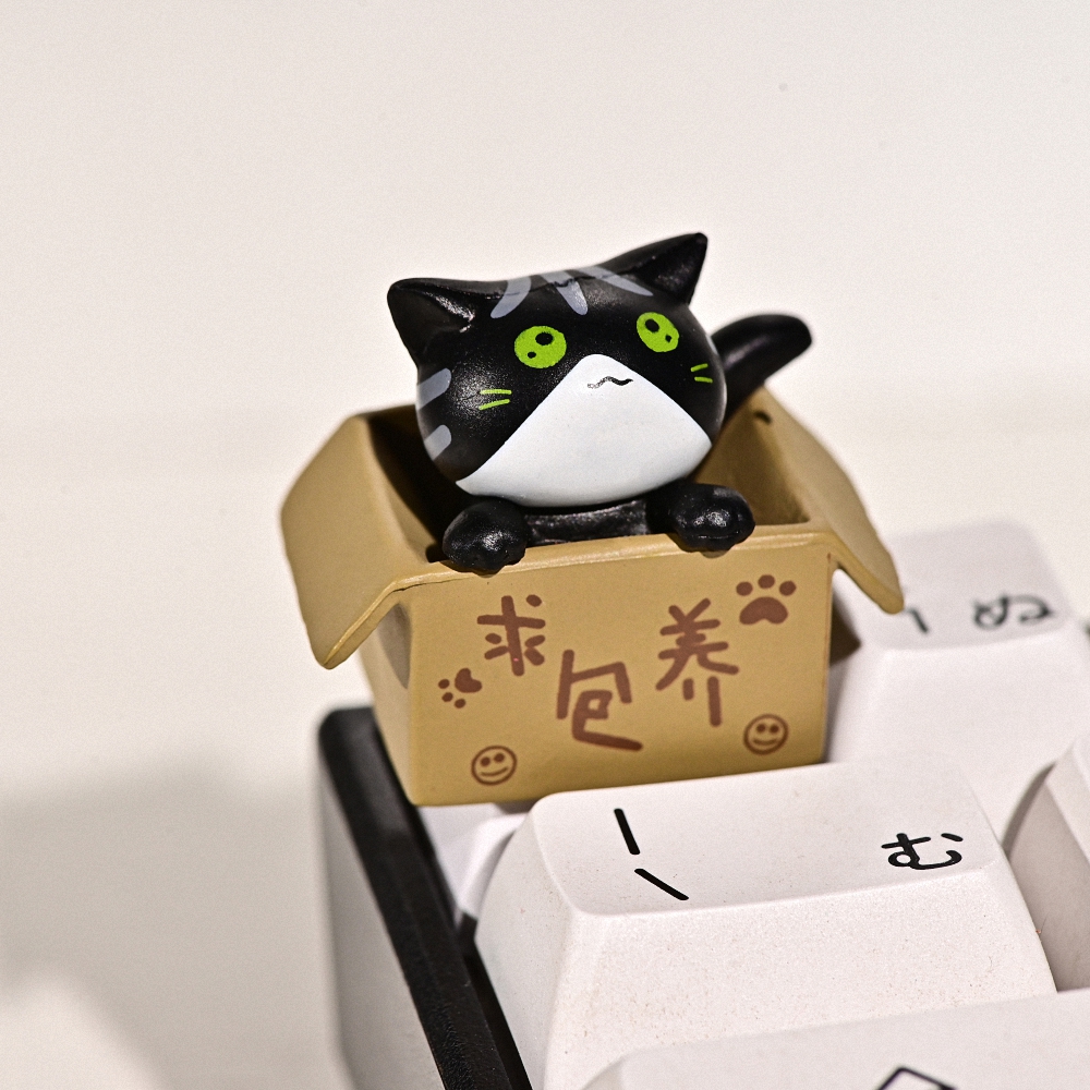 Kute Cat Artisan Keycap Breakwooden