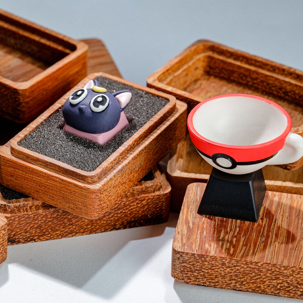 Kute Cat Artisan Keycap Breakwooden 3