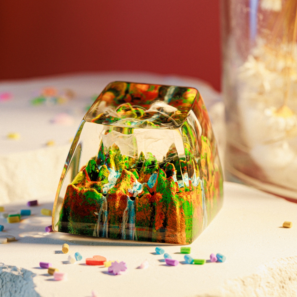 Late Fall Artisan Keycap Breakwooden 2