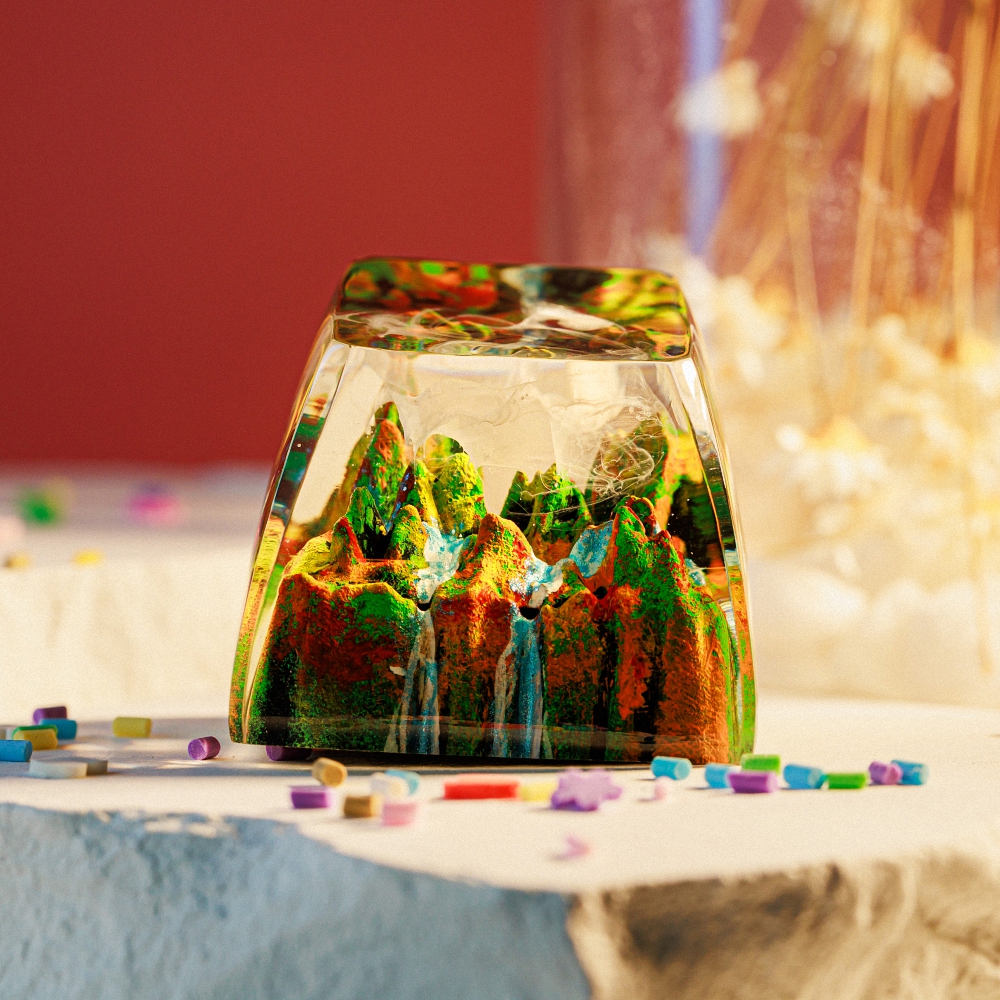 Late Fall Artisan Keycap Breakwooden 2