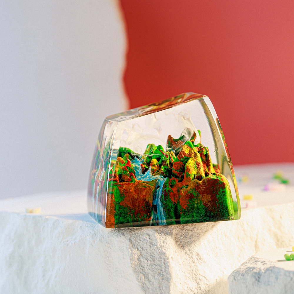 Late Fall Artisan Keycap Breakwooden 2