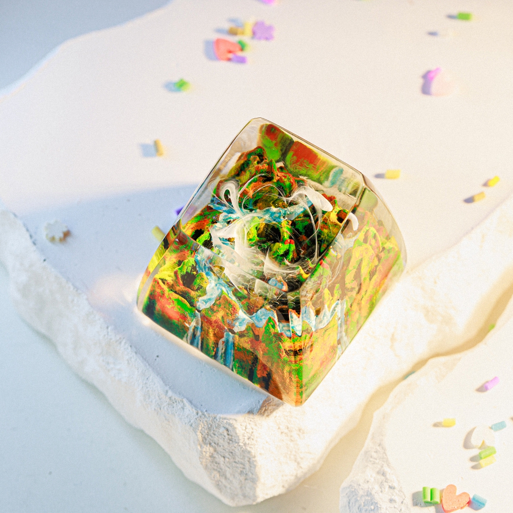 Late Fall Artisan Keycap Breakwooden 2