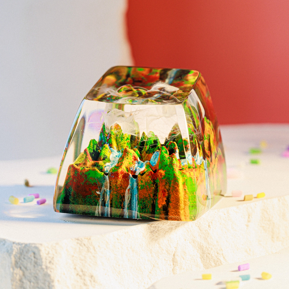 Late Fall Artisan Keycap Breakwooden 2