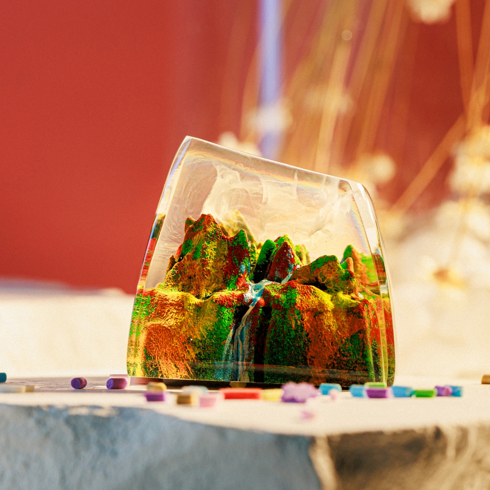 Late Fall Artisan Keycap Breakwooden 2