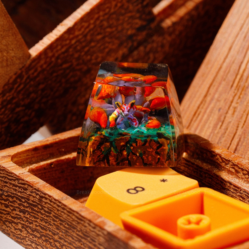 Naruto - Kurama Artisan Keycap Breakwooden