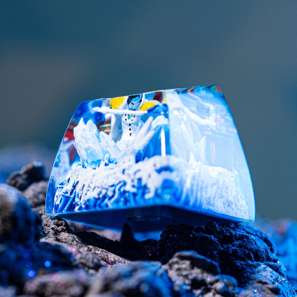 One Piece - Aokiji Kuzan Artisan Keycap Breakwooden