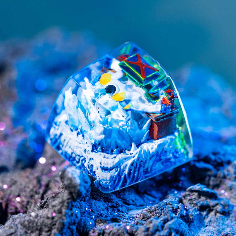 One Piece - Aokiji Kuzan Artisan Keycap Breakwooden