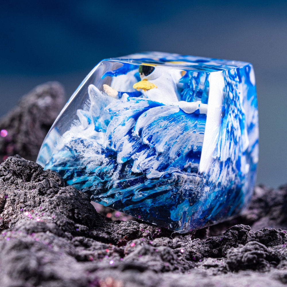 One Piece - Aokiji Kuzan Artisan Keycap Breakwooden